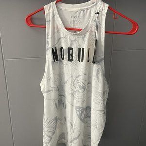 NOBULL Women's Floral Tank - Grey Butterfly